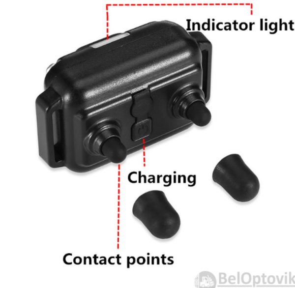 Электроошейник (до 67 см) 800м. для собак дрессировочный Rechargeable and Waterproof IP67